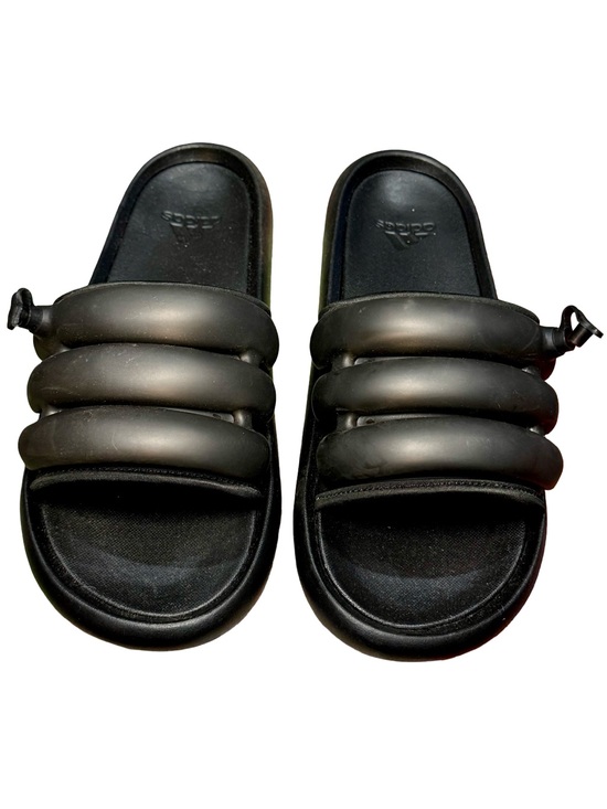 adidas Shoes - 👓▪️adidas Black Padded Bubble Strap Slide Sandals ▪️🕶️